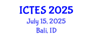 International Conference on Teaching and Education Sciences (ICTES) July 15, 2025 - Bali, Indonesia
