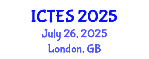 International Conference on Teaching and Education Sciences (ICTES) July 26, 2025 - London, United Kingdom