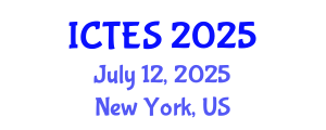 International Conference on Teaching and Education Sciences (ICTES) July 12, 2025 - New York, United States
