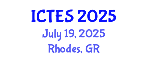 International Conference on Teaching and Education Sciences (ICTES) July 19, 2025 - Rhodes, Greece