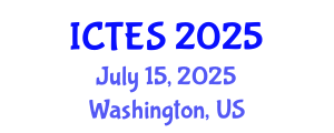 International Conference on Teaching and Education Sciences (ICTES) July 15, 2025 - Washington, United States