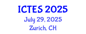 International Conference on Teaching and Education Sciences (ICTES) July 29, 2025 - Zurich, Switzerland