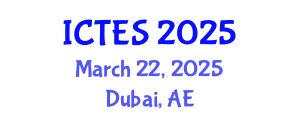 International Conference on Teaching and Education Sciences (ICTES) March 22, 2025 - Dubai, United Arab Emirates