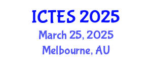 International Conference on Teaching and Education Sciences (ICTES) March 25, 2025 - Melbourne, Australia