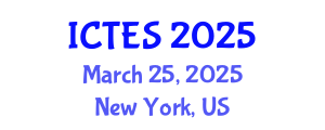 International Conference on Teaching and Education Sciences (ICTES) March 25, 2025 - New York, United States