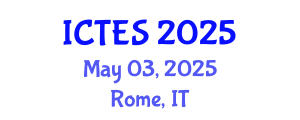 International Conference on Teaching and Education Sciences (ICTES) May 03, 2025 - Rome, Italy