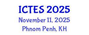 International Conference on Teaching and Education Sciences (ICTES) November 11, 2025 - Phnom Penh, Cambodia