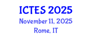 International Conference on Teaching and Education Sciences (ICTES) November 11, 2025 - Rome, Italy