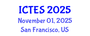 International Conference on Teaching and Education Sciences (ICTES) November 01, 2025 - San Francisco, United States