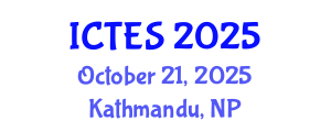 International Conference on Teaching and Education Sciences (ICTES) October 21, 2025 - Kathmandu, Nepal