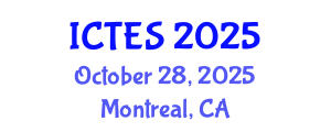 International Conference on Teaching and Education Sciences (ICTES) October 28, 2025 - Montreal, Canada