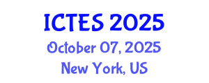 International Conference on Teaching and Education Sciences (ICTES) October 07, 2025 - New York, United States