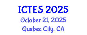 International Conference on Teaching and Education Sciences (ICTES) October 21, 2025 - Quebec City, Canada