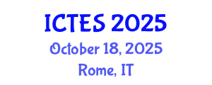International Conference on Teaching and Education Sciences (ICTES) October 18, 2025 - Rome, Italy