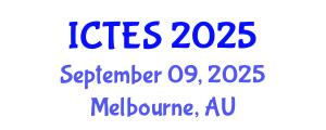 International Conference on Teaching and Education Sciences (ICTES) September 09, 2025 - Melbourne, Australia