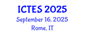 International Conference on Teaching and Education Sciences (ICTES) September 16, 2025 - Rome, Italy