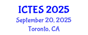 International Conference on Teaching and Education Sciences (ICTES) September 20, 2025 - Toronto, Canada