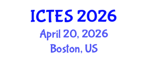 International Conference on Teaching and Education Sciences (ICTES) April 20, 2026 - Boston, United States International Conference on Teaching and Education Sciences (ICTES) April 20, 2026 - Boston, United States