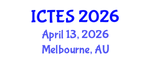 International Conference on Teaching and Education Sciences (ICTES) April 13, 2026 - Melbourne, Australia International Conference on Teaching and Education Sciences (ICTES) April 13, 2026 - Melbourne, Australia
