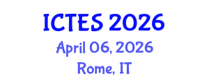 International Conference on Teaching and Education Sciences (ICTES) April 06, 2026 - Rome, Italy International Conference on Teaching and Education Sciences (ICTES) April 06, 2026 - Rome, Italy