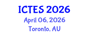 International Conference on Teaching and Education Sciences (ICTES) April 06, 2026 - Toronto, Australia International Conference on Teaching and Education Sciences (ICTES) April 06, 2026 - Toronto, Australia