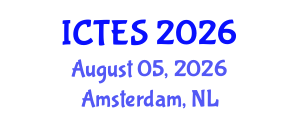 International Conference on Teaching and Education Sciences (ICTES) August 05, 2026 - Amsterdam, Netherlands International Conference on Teaching and Education Sciences (ICTES) August 05, 2026 - Amsterdam, Netherlands