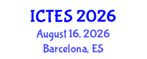 International Conference on Teaching and Education Sciences (ICTES) August 16, 2026 - Barcelona, Spain International Conference on Teaching and Education Sciences (ICTES) August 16, 2026 - Barcelona, Spain