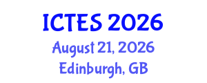 International Conference on Teaching and Education Sciences (ICTES) August 21, 2026 - Edinburgh, United Kingdom International Conference on Teaching and Education Sciences (ICTES) August 21, 2026 - Edinburgh, United Kingdom
