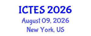 International Conference on Teaching and Education Sciences (ICTES) August 09, 2026 - New York, United States International Conference on Teaching and Education Sciences (ICTES) August 09, 2026 - New York, United States