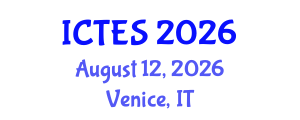 International Conference on Teaching and Education Sciences (ICTES) August 12, 2026 - Venice, Italy International Conference on Teaching and Education Sciences (ICTES) August 12, 2026 - Venice, Italy