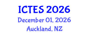 International Conference on Teaching and Education Sciences (ICTES) December 01, 2026 - Auckland, New Zealand International Conference on Teaching and Education Sciences (ICTES) December 01, 2026 - Auckland, New Zealand