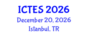 International Conference on Teaching and Education Sciences (ICTES) December 20, 2026 - Istanbul, Turkey International Conference on Teaching and Education Sciences (ICTES) December 20, 2026 - Istanbul, Turkey