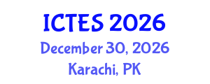 International Conference on Teaching and Education Sciences (ICTES) December 30, 2026 - Karachi, Pakistan International Conference on Teaching and Education Sciences (ICTES) December 30, 2026 - Karachi, Pakistan