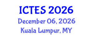 International Conference on Teaching and Education Sciences (ICTES) December 06, 2026 - Kuala Lumpur, Malaysia International Conference on Teaching and Education Sciences (ICTES) December 06, 2026 - Kuala Lumpur, Malaysia