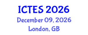 International Conference on Teaching and Education Sciences (ICTES) December 09, 2026 - London, United Kingdom International Conference on Teaching and Education Sciences (ICTES) December 09, 2026 - London, United Kingdom