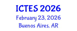 International Conference on Teaching and Education Sciences (ICTES) February 23, 2026 - Buenos Aires, Argentina International Conference on Teaching and Education Sciences (ICTES) February 23, 2026 - Buenos Aires, Argentina