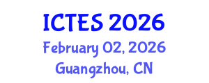 International Conference on Teaching and Education Sciences (ICTES) February 02, 2026 - Guangzhou, China International Conference on Teaching and Education Sciences (ICTES) February 02, 2026 - Guangzhou, China
