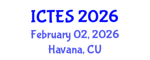 International Conference on Teaching and Education Sciences (ICTES) February 02, 2026 - Havana, Cuba International Conference on Teaching and Education Sciences (ICTES) February 02, 2026 - Havana, Cuba