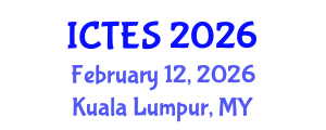 International Conference on Teaching and Education Sciences (ICTES) February 12, 2026 - Kuala Lumpur, Malaysia International Conference on Teaching and Education Sciences (ICTES) February 12, 2026 - Kuala Lumpur, Malaysia