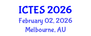 International Conference on Teaching and Education Sciences (ICTES) February 02, 2026 - Melbourne, Australia International Conference on Teaching and Education Sciences (ICTES) February 02, 2026 - Melbourne, Australia