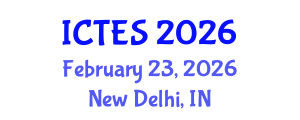 International Conference on Teaching and Education Sciences (ICTES) February 23, 2026 - New Delhi, India International Conference on Teaching and Education Sciences (ICTES) February 23, 2026 - New Delhi, India