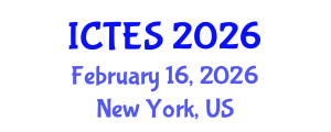 International Conference on Teaching and Education Sciences (ICTES) February 16, 2026 - New York, United States International Conference on Teaching and Education Sciences (ICTES) February 16, 2026 - New York, United States