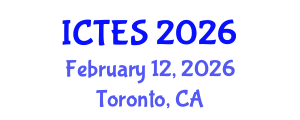 International Conference on Teaching and Education Sciences (ICTES) February 12, 2026 - Toronto, Canada International Conference on Teaching and Education Sciences (ICTES) February 12, 2026 - Toronto, Canada