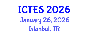 International Conference on Teaching and Education Sciences (ICTES) January 26, 2026 - Istanbul, Turkey International Conference on Teaching and Education Sciences (ICTES) January 26, 2026 - Istanbul, Turkey
