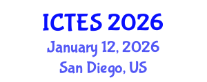 International Conference on Teaching and Education Sciences (ICTES) January 12, 2026 - San Diego, United States International Conference on Teaching and Education Sciences (ICTES) January 12, 2026 - San Diego, United States