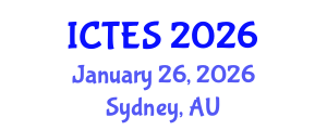 International Conference on Teaching and Education Sciences (ICTES) January 26, 2026 - Sydney, Australia International Conference on Teaching and Education Sciences (ICTES) January 26, 2026 - Sydney, Australia
