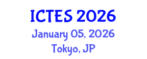 International Conference on Teaching and Education Sciences (ICTES) January 05, 2026 - Tokyo, Japan International Conference on Teaching and Education Sciences (ICTES) January 05, 2026 - Tokyo, Japan