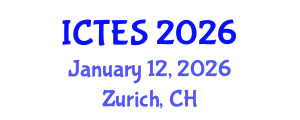 International Conference on Teaching and Education Sciences (ICTES) January 12, 2026 - Zurich, Switzerland International Conference on Teaching and Education Sciences (ICTES) January 12, 2026 - Zurich, Switzerland