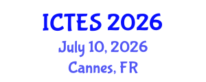 International Conference on Teaching and Education Sciences (ICTES) July 10, 2026 - Cannes, France International Conference on Teaching and Education Sciences (ICTES) July 10, 2026 - Cannes, France