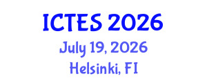 International Conference on Teaching and Education Sciences (ICTES) July 19, 2026 - Helsinki, Finland International Conference on Teaching and Education Sciences (ICTES) July 19, 2026 - Helsinki, Finland